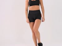 Short Fitness Feminino Estampado Motivation Preto Printed Dlk