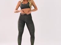 Legging Fitness Feminina Estampada Authentic Verde Printed Dlk
