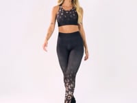Legging Fitness Feminina Estampada Move Marrom Printed Dlk