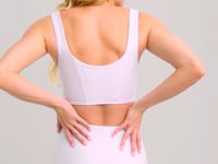Top Corselet Fitness Feminino Branco New Age Dlk