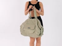 Bolsa De Ombro Areia Com Bolso Externo Dlk