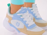 Tênis Chunky Feminino Bege Com Azul Dlk