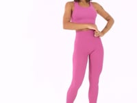 Legging Fitness Feminina Rosa Seamless Dlk