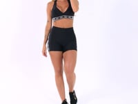Short Energy Poliamida Preto Com Elástico Dlk