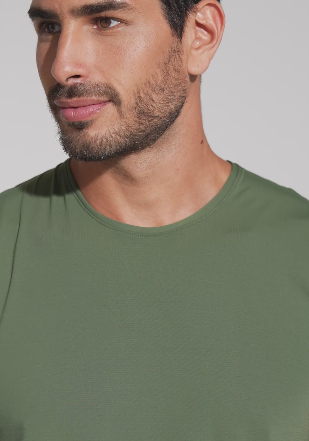 Regata Fitness Masculina Dry Fit Dlk Verde Militar