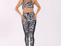 Legging Fitness Feminina Estampada Animal Print Neon Laranja Printed Dlk