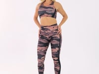 Top Fitness Feminino Nadador Estampado Camuflado Terra Printed Dlk