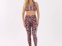 Legging Fitness Feminina Estampada Casco De Tartaruga Marrom Printed Dlk