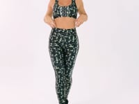 Top Fitness Feminino Estampado Casco De Tartaruga Verde Printed Dlk