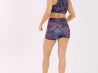 Top Fitness Feminino Estampado Folhagens Bordadas Printed Dlk