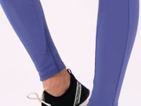 Legging Fitness Feminina Azul Com Recortes E Elástico Na Cintura Flow Dlk