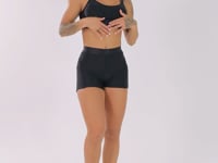 Top Fitness Feminino Preto Com Alças Duplas E Elástico Flow Dlk