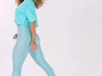 Cropped Feminino Verde Manga Curta Flow Dlk