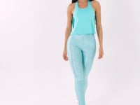 Cropped Feminino Verde Com Transpasse Lateral Flow Dlk