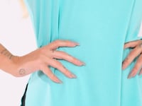 Camiseta Feminina Verde Alças Finas Flow Dlk
