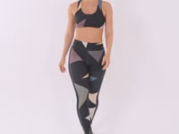 Top Fitness Feminino Geométrico Degradê Printed Dlk
