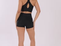 Short Shine Preto Texturizado Ondas Dlk