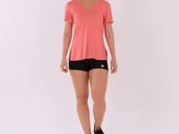 Blusa Fitness Feminina Coral Decote V Flow Dlk