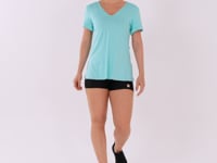 Blusa Fitness Feminina Verde Decote V Flow Dlk