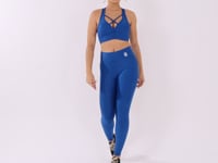 Top Com Bojo Shine Azul Texturizado Nadador Dlk