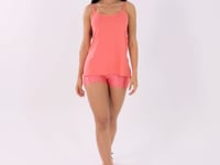 Camiseta Feminina Coral Alças Finas Flow Dlk