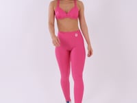 Calça Legging Shine Rosa Texturizada Dlk