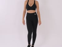 Top Com Bojo Shine Preto Texturizado Ondas Com Alças Cruzadas Costas Dlk