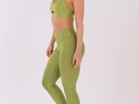 Calça Legging Shine Verde Texturizada Dlk