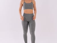 Calça Legging Mescla Com Recortes Básico Dlk