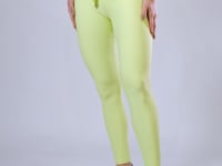 Calça Legging Amarelo Nó Frontal Básica Dlk