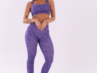 Legging Fitness Feminina Lilás Estampada Camouflage Euphoria Dlk