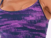Top Fitness Feminino Pink Com Bojo Estampado Disruption Euphoria Dlk