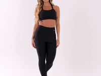 Calça Legging Preta Com Tapa Bumbum Básica Dlk