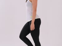 Camiseta Shine Branco Com Tira Nas Costas E Costura Contrastante Amarelo Dlk