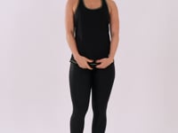 Camiseta Shine Preto Cruzada Costas Com Costura Contrastante Amarelo Dlk