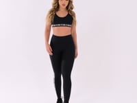 Top Fitness Feminino Preto Com Bojo E Elástico Canelado Intense Dlk