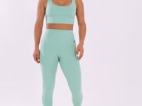 Legging Fitness Feminina Verde Com Cós Largo Oasis Dlk