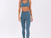 Legging Fitness Feminina Azul Com Elástico Oasis Dlk
