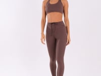 Legging Fitness Feminina Marrom Com Cadarço Oasis Dlk