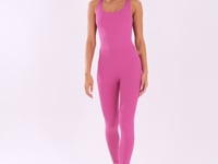 Macacão Fitness Feminino Rosa Fúcsia com Elástico Cruzado Oasis Dlk