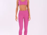 Top Fitness Feminino Rosa Fúcsia Com Elástico Cruzado Oasis Dlk