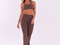 Top Fitness Feminino Marrom Com Bojo E Alças Reguláveis Oasis Dlk