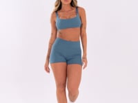 Top Fitness Feminino Azul com Alças de Elástico Oasis Dlk