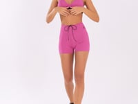Top Fitness Feminino Rosa Fúcsia Com Bojo E Alças Finas Oasis Dlk