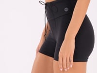 Short Fitness Feminino Preto Com Cadarço Oasis Dlk