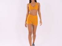 Top Fitness Feminino Nadador Amarelo Oasis Dlk