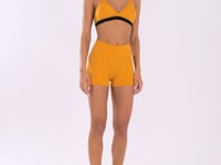 Top Fitness Feminino Amarelo Com Bojo E Alças Finas Oasis Dlk