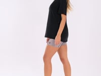 Blusa T-shirt Oversized Feminina Preto Oasis Dlk