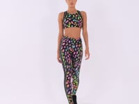 Top Fitness Feminino Nadador Estampado Neon Euphoric Printed Dlk