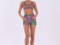 Top Fitness Feminino Estampado Neon Utopia Printed Dlk
